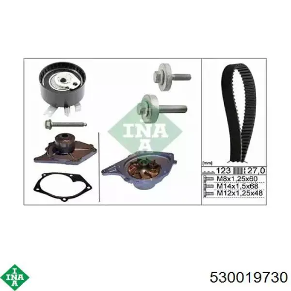 Comprar 530019730 INA Kit de correa de distribución