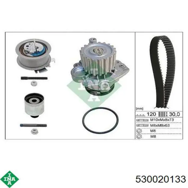Juego de correas dentadas INA 530020133 precio, desde 302,54 EUR