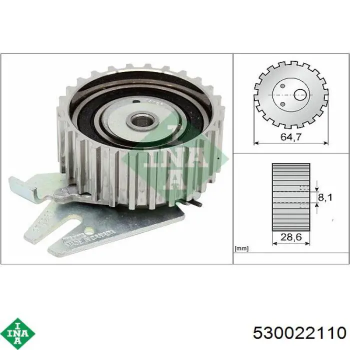 530022110 INA kit correa de distribución