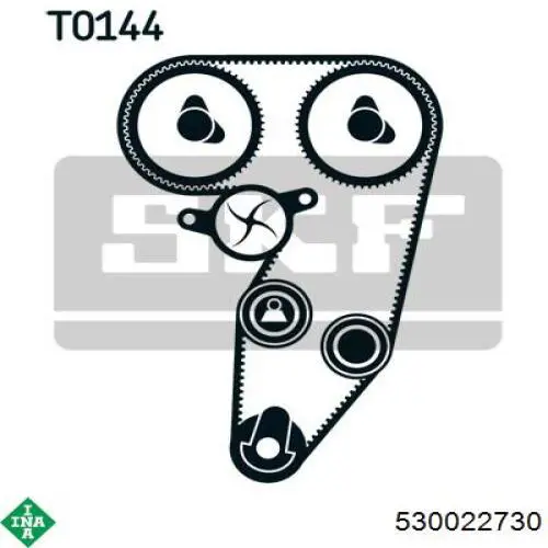 Juego de correas dentadas INA 530022730 precio, desde 279,54 EUR