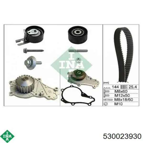 Juego de correas dentadas INA 530023930 precio, desde 85,56 EUR