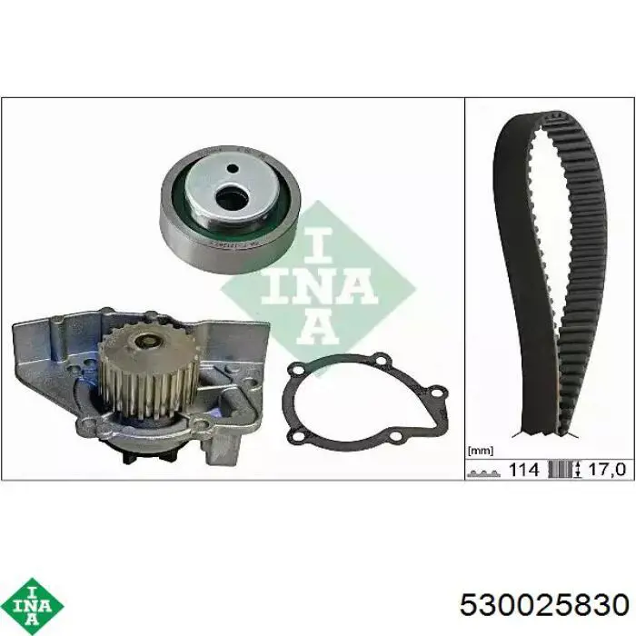 Juego de correas dentadas INA 530025830 precio, desde 119,21 USD