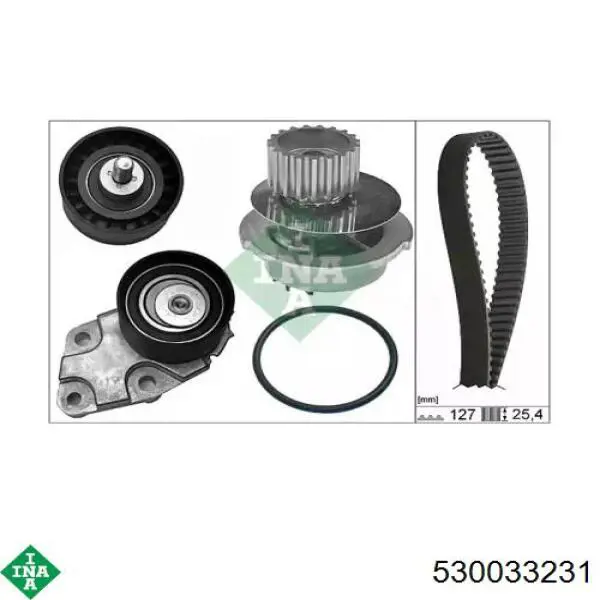 Kit de distribución 530033231 INA