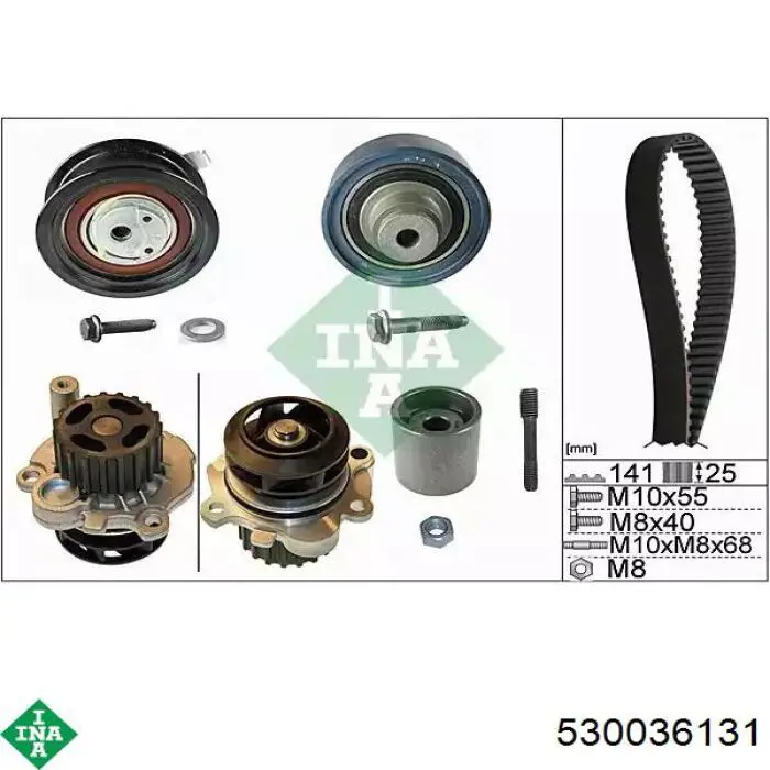 Comprar 530036131 INA Kit de correa de distribución