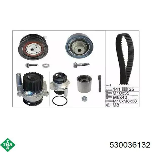 Comprar 530036132 INA Kit de correa de distribución