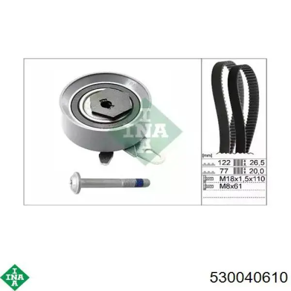 Comprar 530040610 INA Kit de correa de distribución