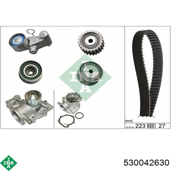 Comprar 530042630 INA Kit de correa de distribución