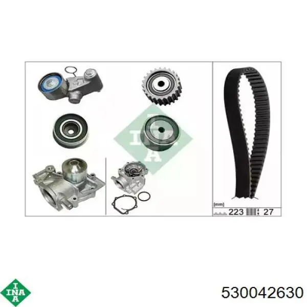 Juego de correas dentadas INA 530042630 precio, desde 201,21 EUR