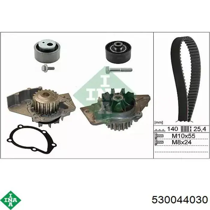 Comprar 530044030 INA Kit de correa de distribución