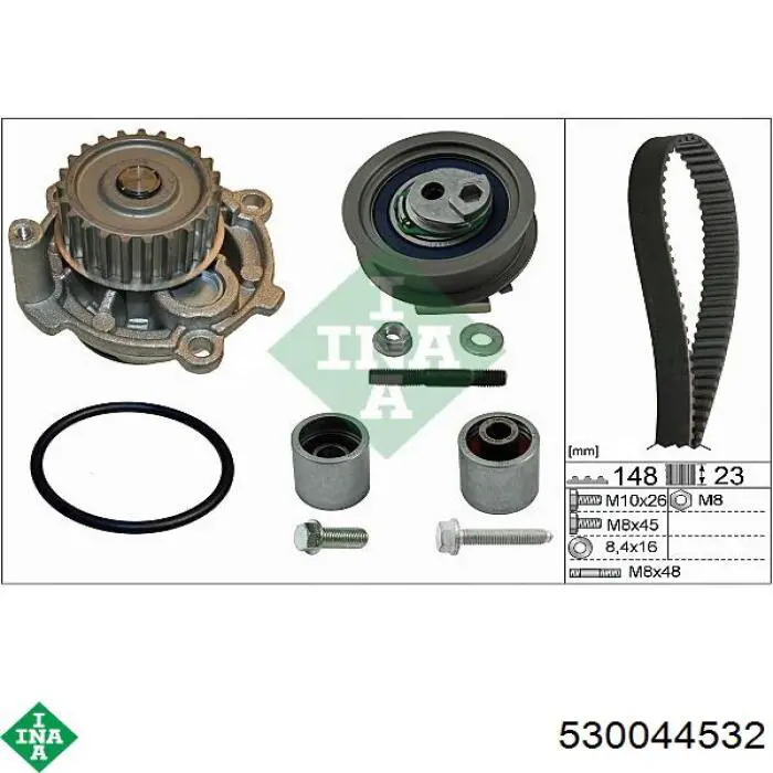 Comprar 530044532 INA Kit de correa de distribución