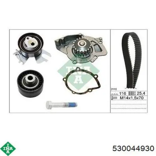Juego de correas dentadas INA 530044930 precio, desde 79,91 EUR