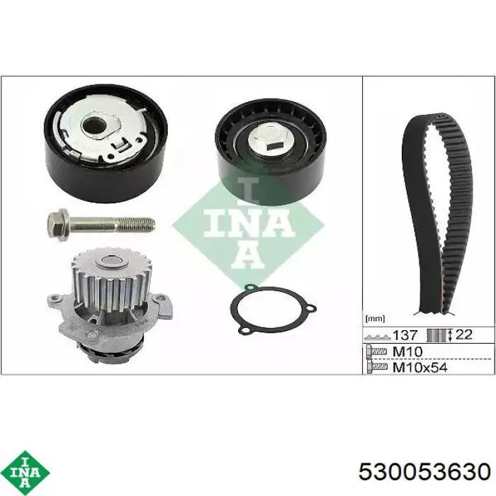 530 0536 30 INA kit correa de distribución