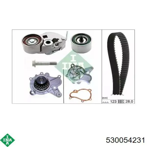 Comprar 530054231 INA Kit de correa de distribución