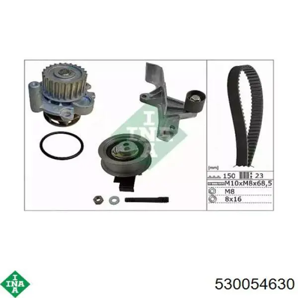 Comprar 530054630 INA Kit de correa de distribución