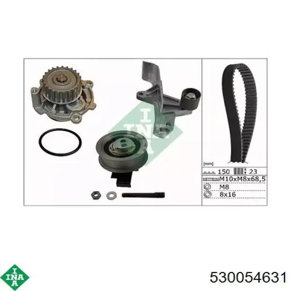 Juego de correas dentadas INA 530054631 precio, desde 359,24 EUR