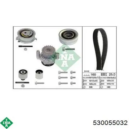 Comprar 530055032 INA Kit de correa de distribución