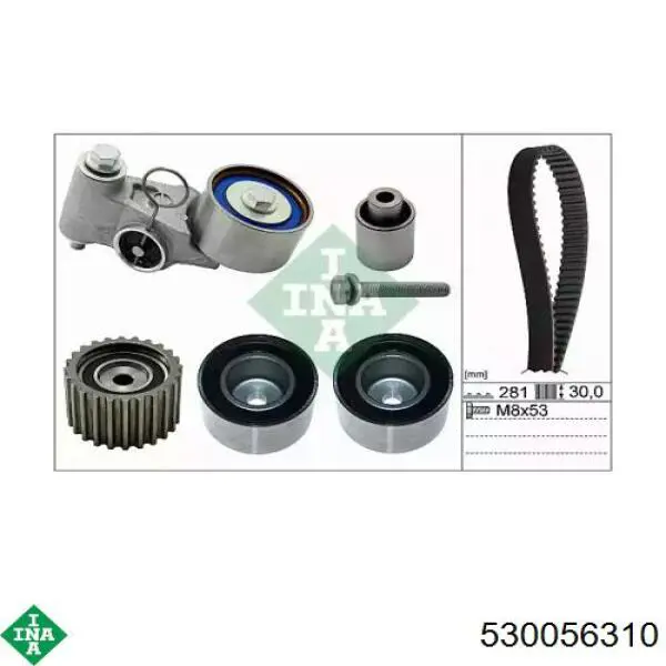 Comprar 530056310 INA Kit de correa de distribución