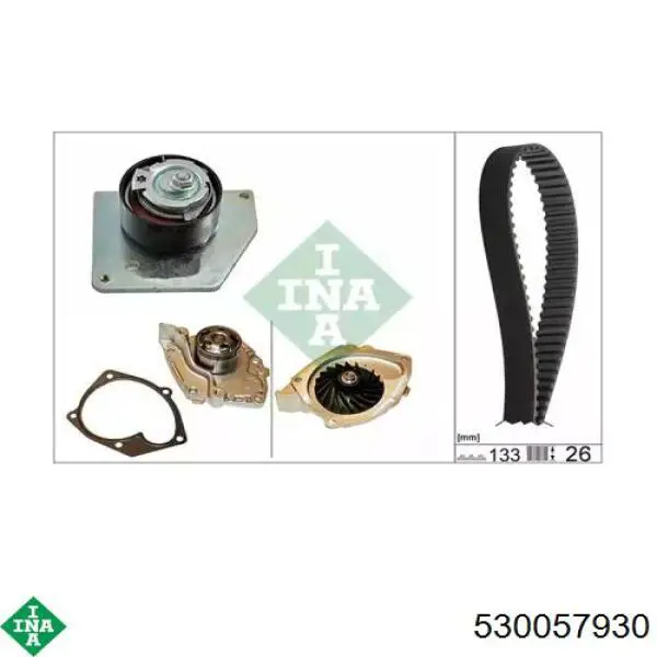 Comprar 530057930 INA Kit de correa de distribución
