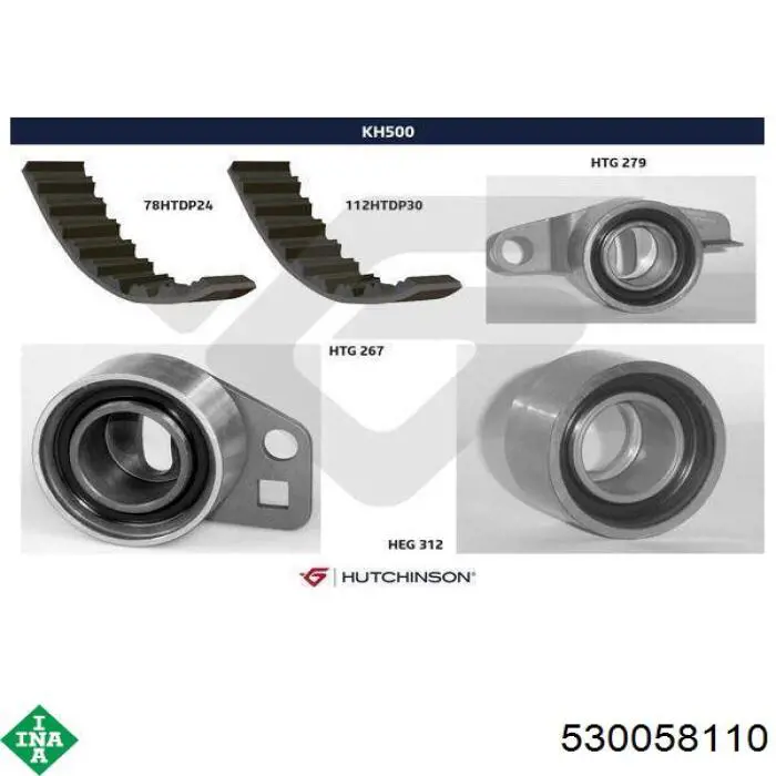 Kit de distribución 530058110 INA