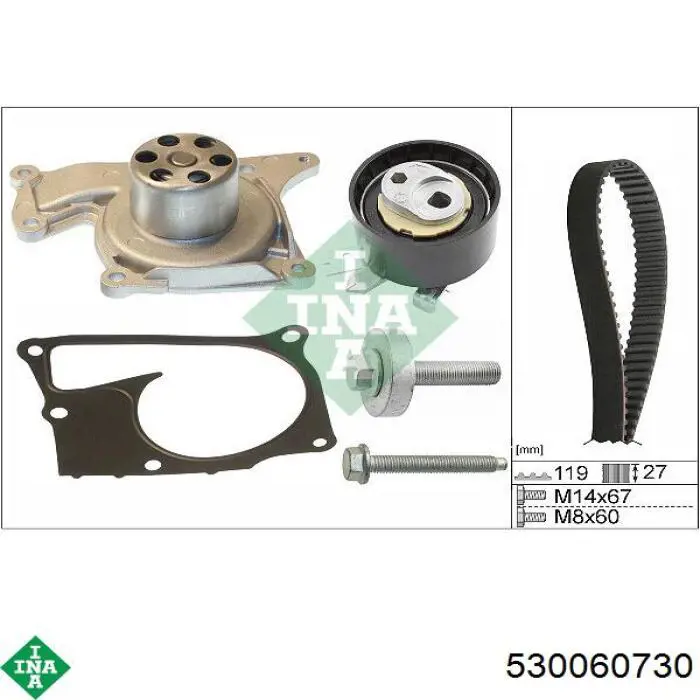 Comprar 530060730 INA Kit de correa de distribución