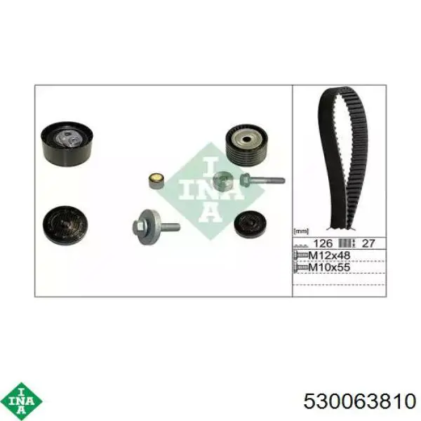 Kit de distribución 530063810 INA