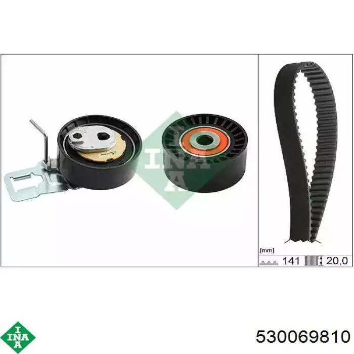 Comprar 530069810 INA Kit de correa de distribución