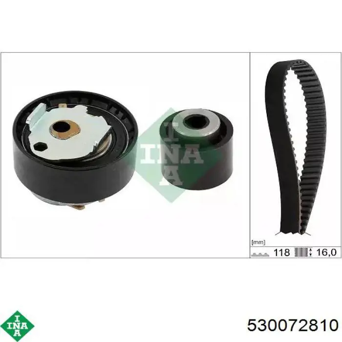 530072810 INA Kit correa de distribución