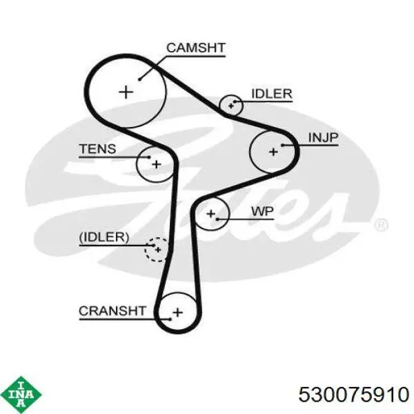 530 0759 10 INA kit correa de distribución