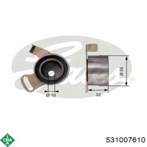 531007610 INA rodillo, cadena de distribución