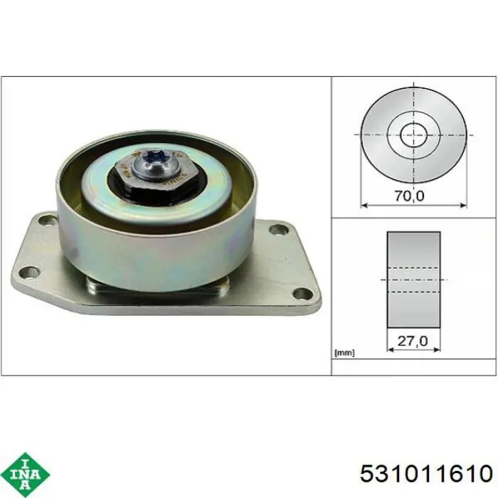 Rodillo tensor Kamoka R0643