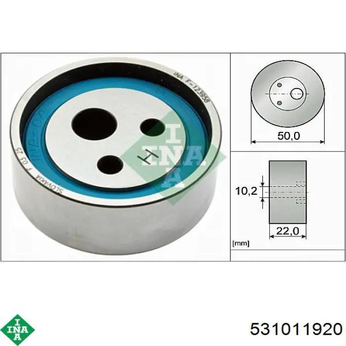 Tensor de la correa de distribución INA 531011920 precio, desde 13,86 EUR