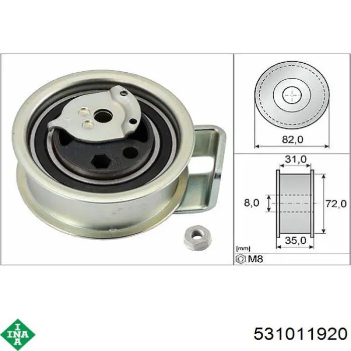 Comprar 531011920 INA Tensor correa distribución