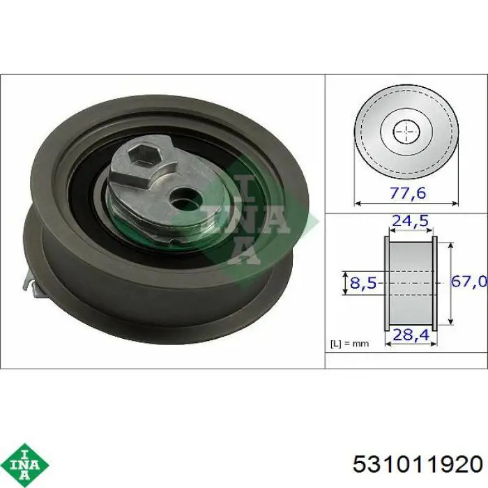 Tensor correa distribución 531011920 INA