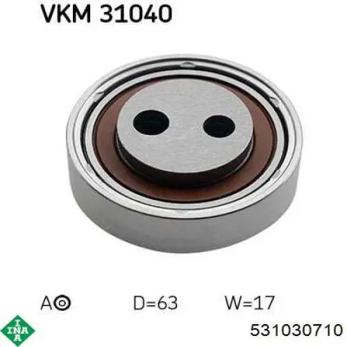 Comprar 531030710 INA Polea tensora, correa poli V