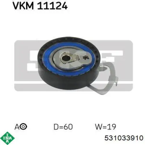 Tensor de la correa de distribución INA 531033910 precio, desde 20,32 EUR