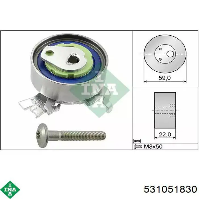 Comprar 531051830 INA Tensor, correa de distribucion