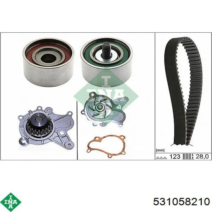 Tensor de la correa de distribución INA 531058210 precio, desde 29,97 EUR