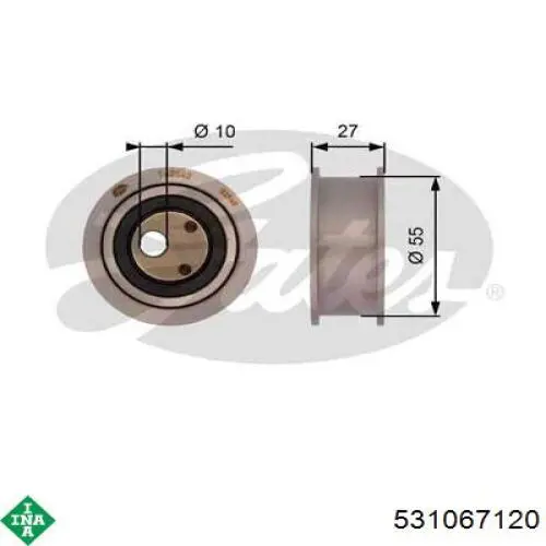 531 0671 20 INA tensor correa distribución