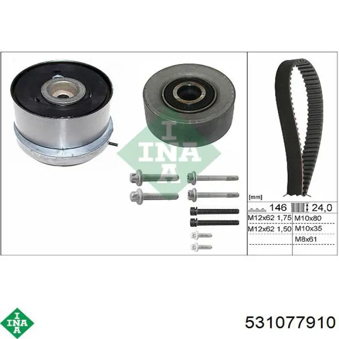 Tensor de la correa de distribución INA 531077910 precio, desde 52,24 EUR