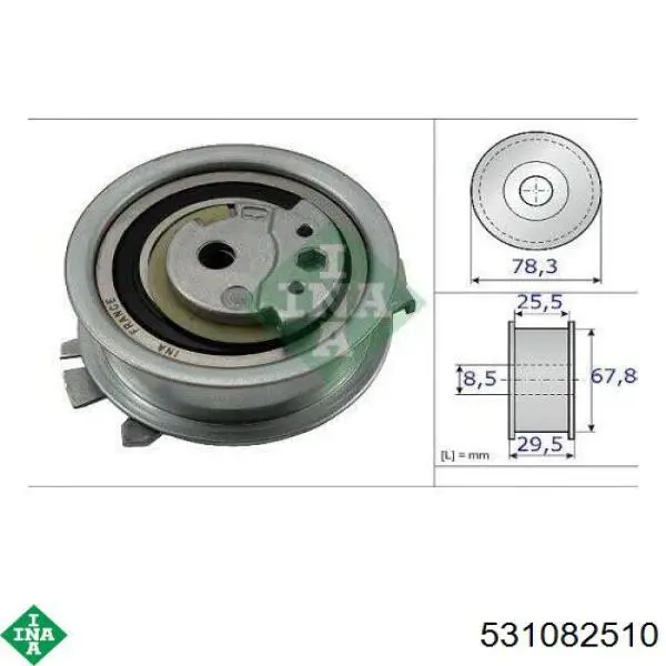 Rodillo, cadena de distribución Audi A6 4G2, 4GC
