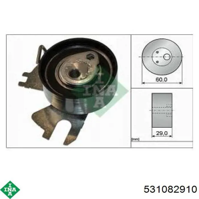 Tensor de la correa de distribución INA 531082910 precio, desde 41,59 EUR
