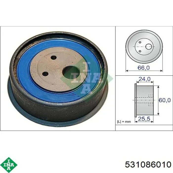 531086010 INA rodillo, cadena de distribución