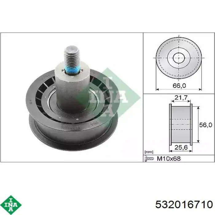 Comprar 532016710 INA Polea correa distribución