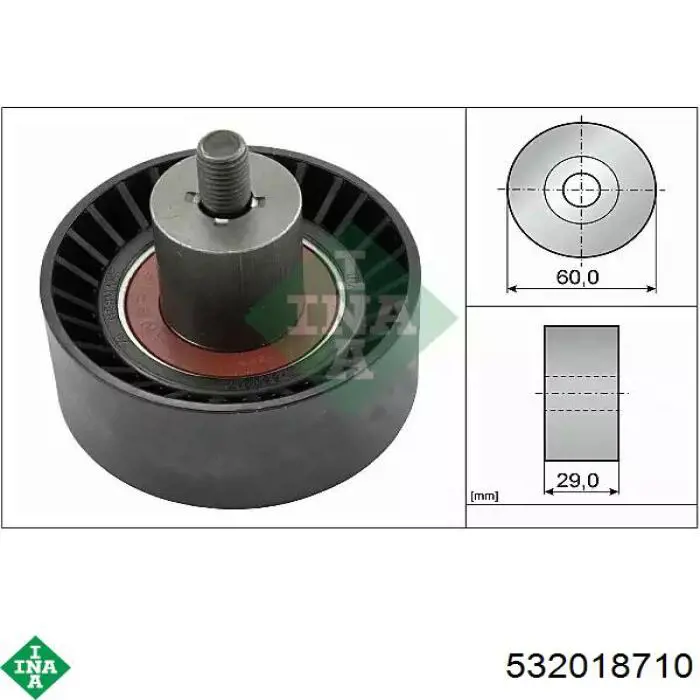 Polea correa distribución INA 532018710 precio, desde 14,97 EUR