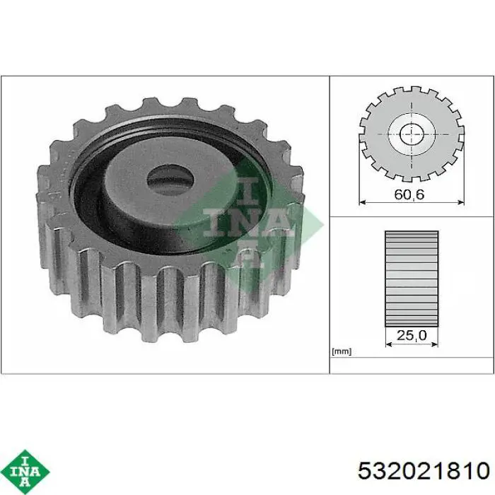Comprar 532021810 INA Polea correa distribución