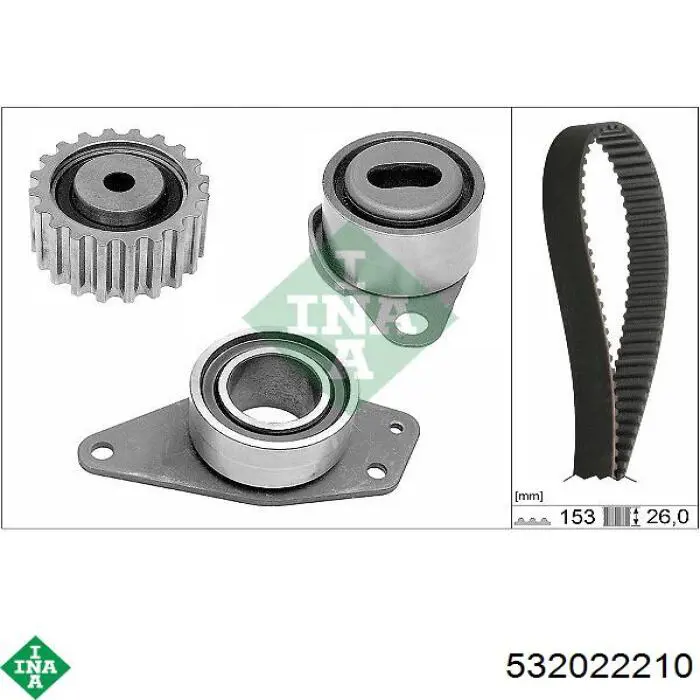 Comprar 532022210 INA Polea correa distribución