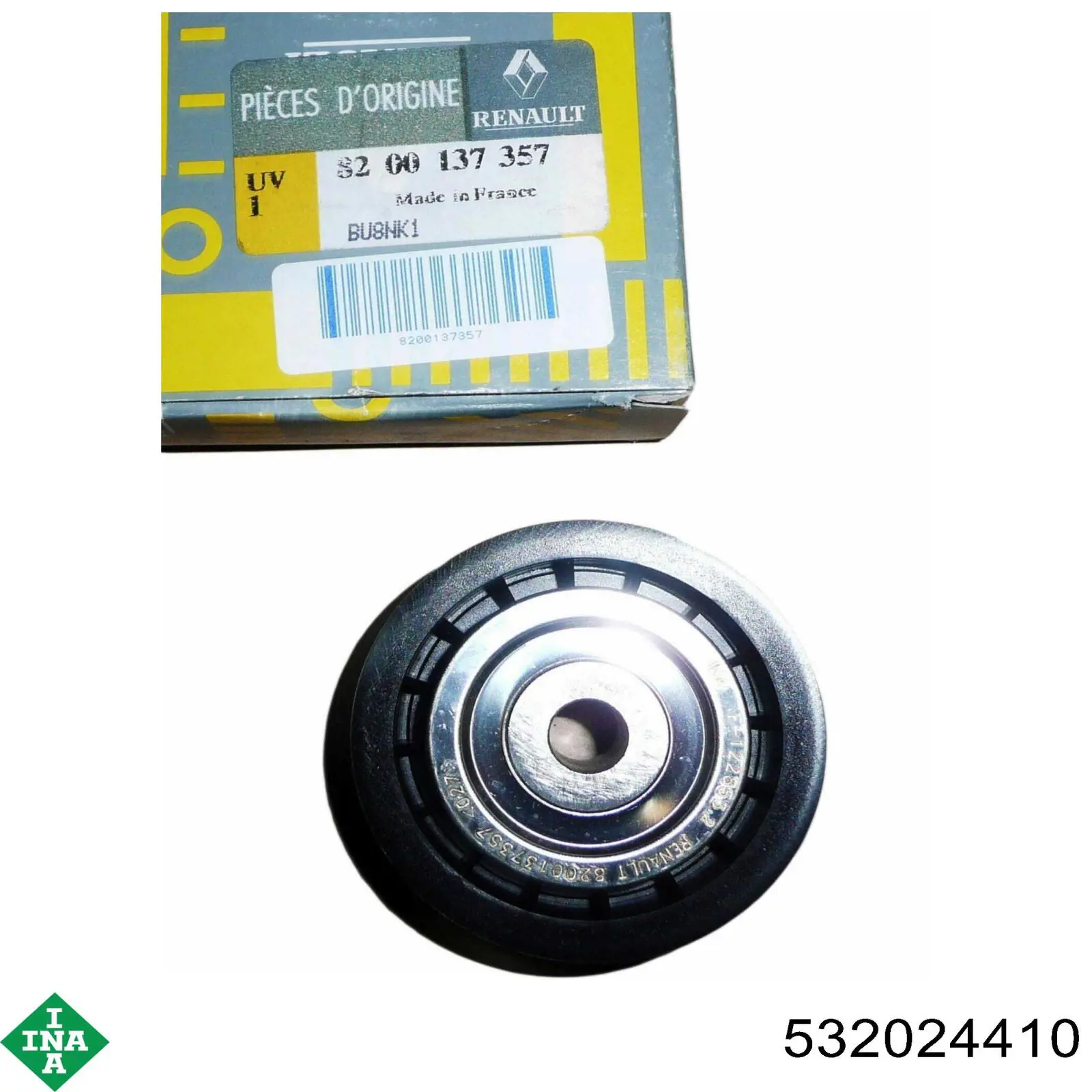 Comprar 532024410 INA Polea tensora, correa poli V