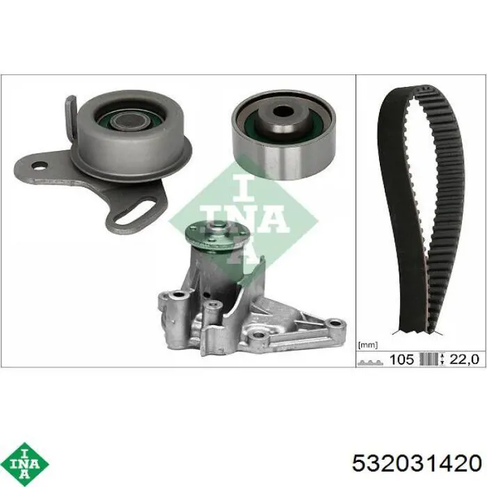 Polea correa distribución INA 532031420 precio, desde 17,85 EUR