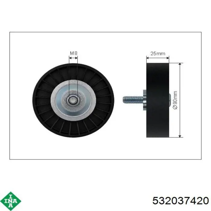 Rodillo tensor Chrysler 4723298