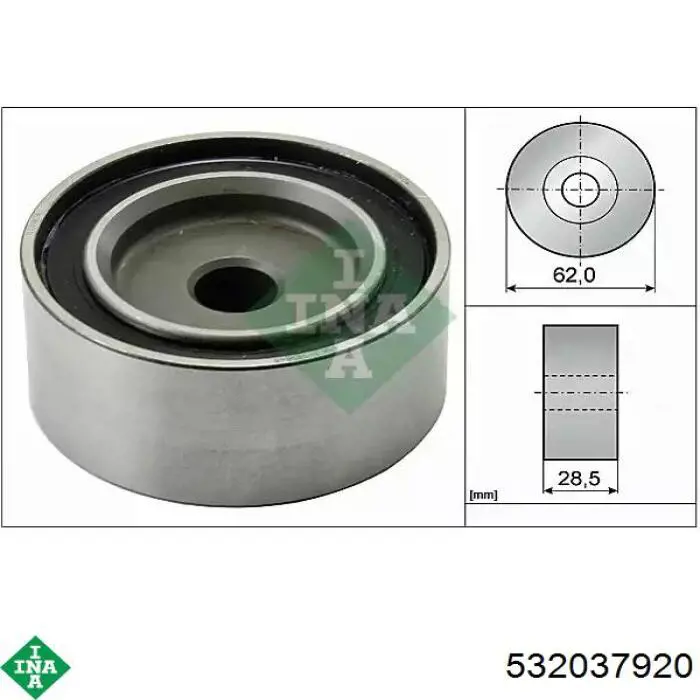 Polea correa distribución INA 532037920 precio, desde 17,09 EUR